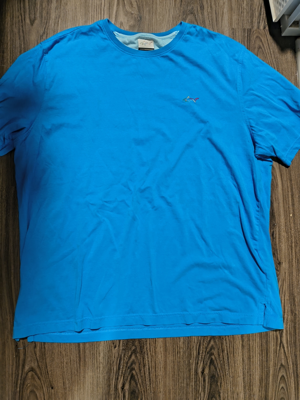 Greg Norman Collection Bright Blue Crewneck Short-Sleeve Tee